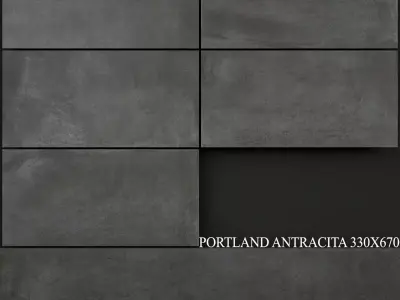 Keros Portland Antracita 330x670 3D model