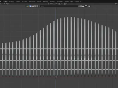 Parametric Bench 01 3D model