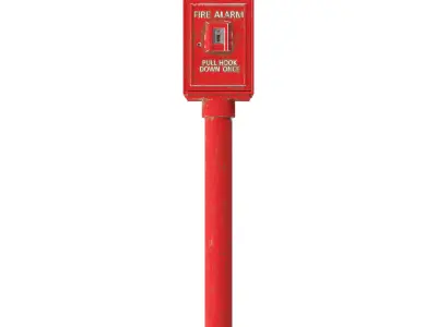 Retro Fire Alarm 3D model