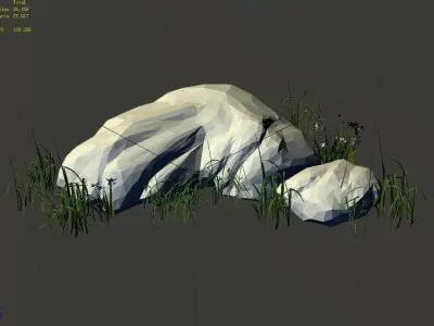 Explore the mountains - rocks 20 3D model