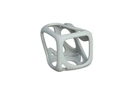 SciFi Cube Object No 16549 Low Poly Shape Texture
