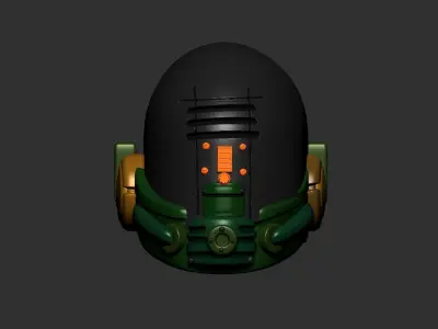 helmet high poly sculpt 3d printable ver 7 3D model 3D model 184