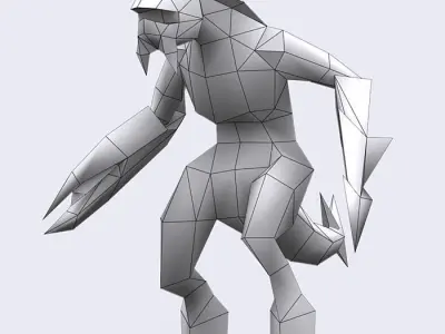 3DRT - Warbeast Monster - Claw  Low-poly 3D model