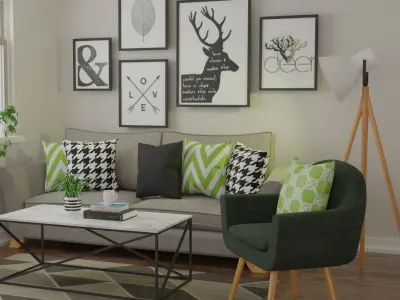 Living Area 3D model