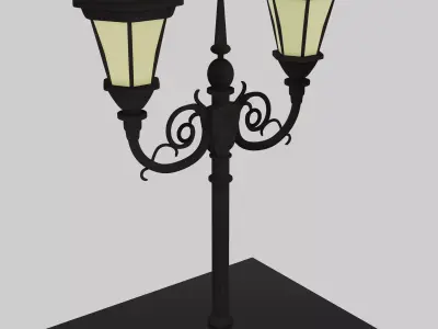 Classic lantern post  3D model