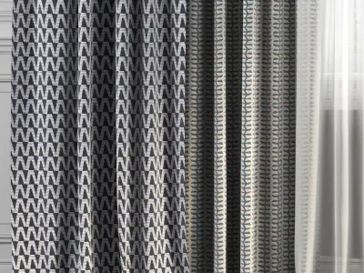 Curtain Set 227 3D model