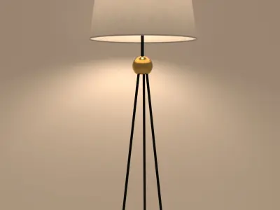 Floor lamp 3D model 21