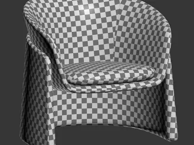 Seba Lounge Davis Furniture Low-poly 3D model