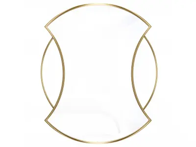 Mirror in a metal frame GZ-M1084 3D model