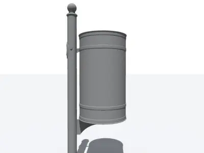 trash bin 3 3D model