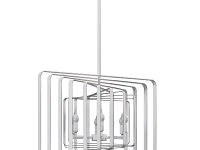 Radial Square Pendant by lightology 3D model
