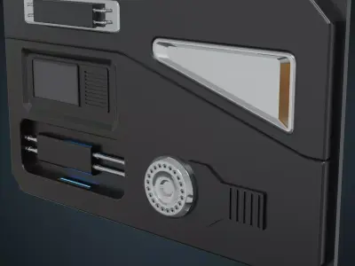 Sci Fi Prop 1A Low-poly 3D model