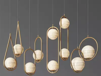 Pendant Light Collection   3D model