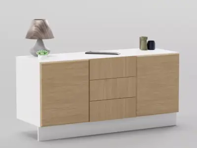 Serenity Sideboard Ensemble Free 3D model