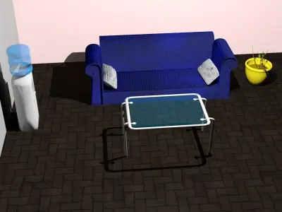 Office assets Free 3D model