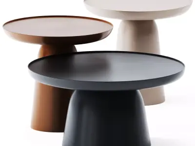 Metal Coffee Tables Hrib by Javorina 3D model