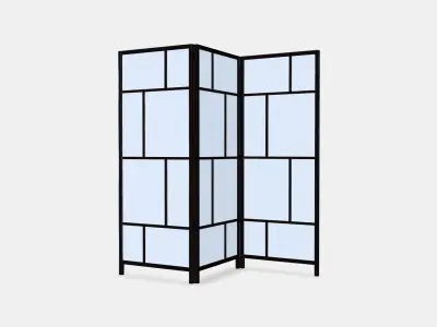 RISOR Room divider Low-poly 3D model