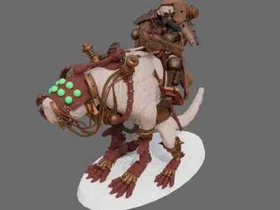 Dark Mech Rat Riders 3D print model