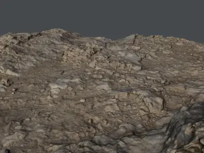 Rocksoil01 dirt surface with rocks and dirt 3D model