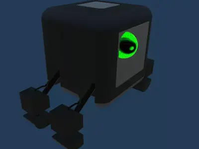 Low Poly Spider for SCi-Fi  Contents Low-poly 3D model