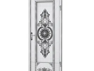 Metal gate 02 3D model