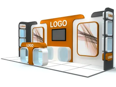 Exhibition Stand - ST0013 3D model