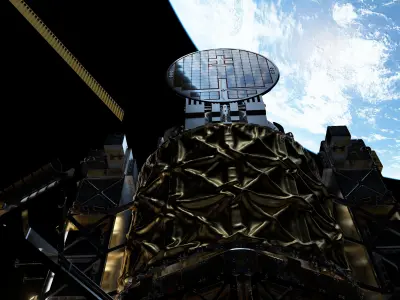 High Poly Spy Satellite - C4D Octane 3D model