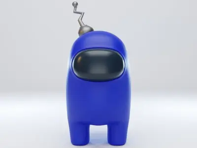 Among Us Antenna Character  3D model