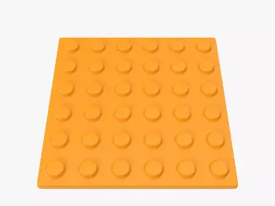 Tactile Pavement Dotted Clean 3D model