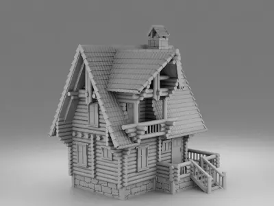 Small slavic house 3D print model