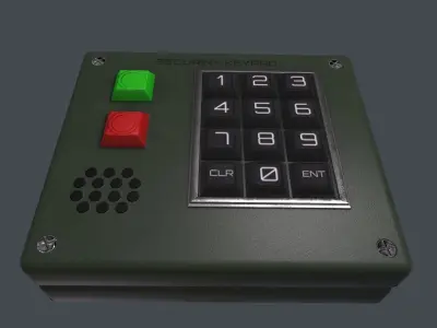 Keypad Lock 3D Model Low-poly 3D model