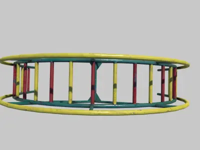Old Arc Climber with Rails Low-poly 3D model