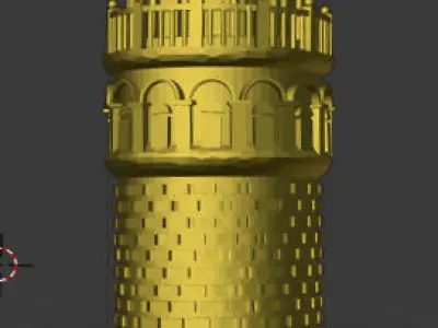 Galata Tower Istanbul 3D model for 3D print 3D print model