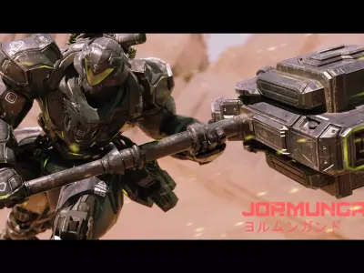 Low Poly - Cybernetic Jormungandr Son of Loki Low-poly 3D model