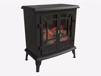 Electric Heater Fireplace Lokatse Home 02 3D model