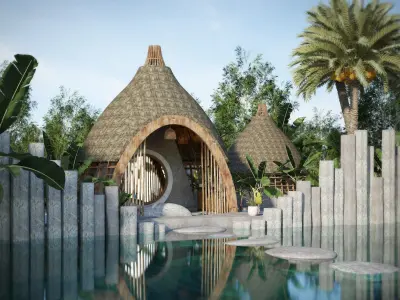 SPA NATURE - BAMBOO 3D model