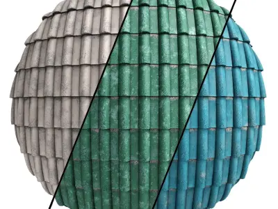 Cement Roofing Pack 1 Texture