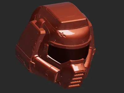 doom 3dv Helmet 3D print model