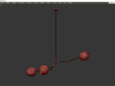 BRANCHING BUBBLES BB 03 14 Low-poly 3D model