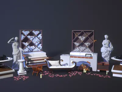 Ancient Rome City Pack Low-poly 3D model