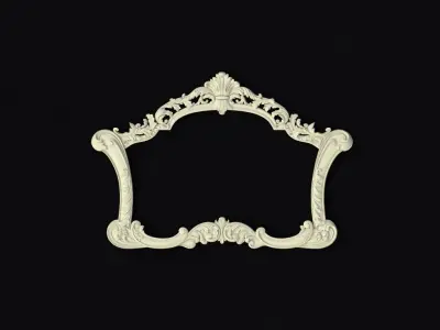 carved mirror 3D model
