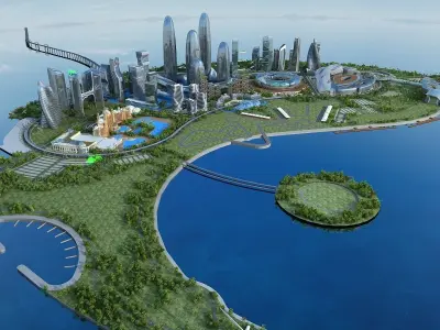 Future city 1 3D model