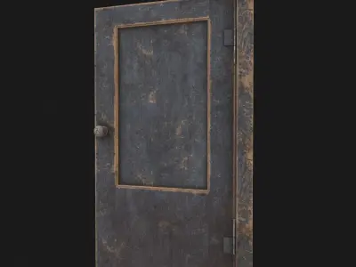 Old door 3D model