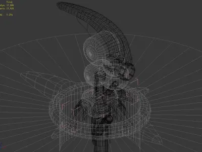 Spaceship - Ground Fort 02 3D model