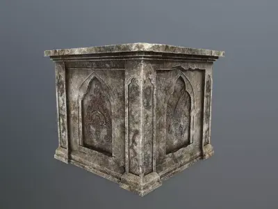 column Low-poly 3D model