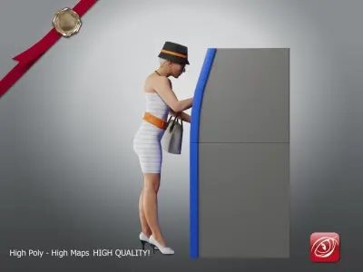 Casual Female A CC 21 30 009 3D model