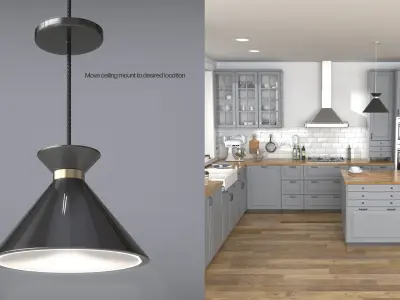 Pendant Light X 012 3D model