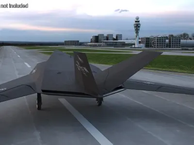  Lockheed F-117 Nighthawk Stealth Aircraft Simplified 