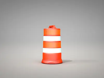 Traffic Barrels 3D model