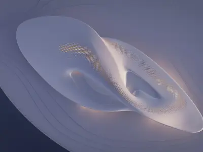 Futuristic building 34 3D model